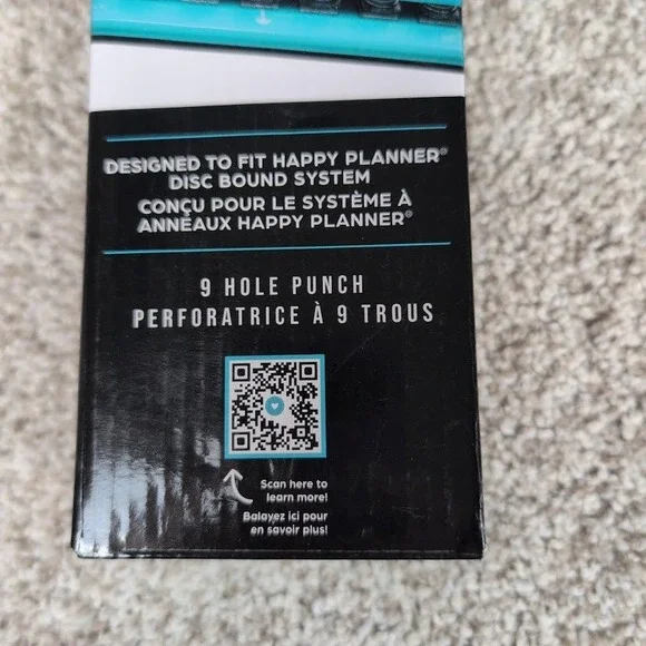 Happy Planner Classic Paper Punch 9 Hole Teal Disc Bound System - Picture 3 of 6